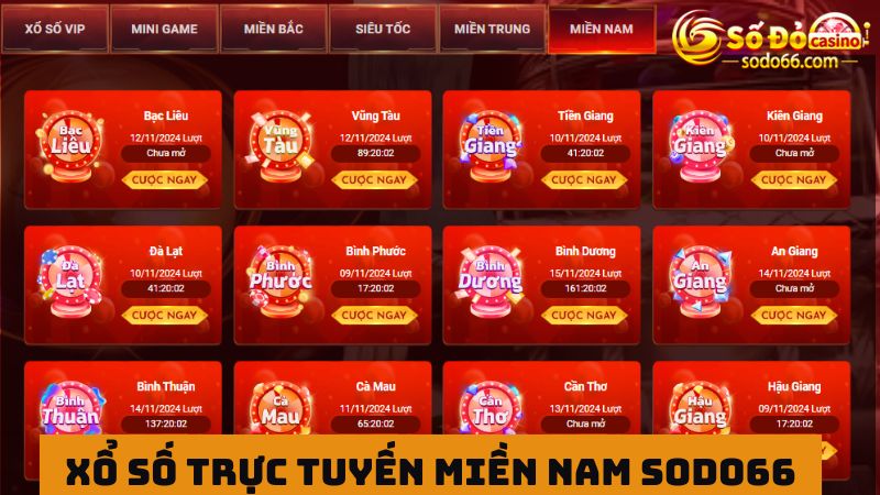 Xổ số trực tuyến miền Nam lựa chọn đa dạng 